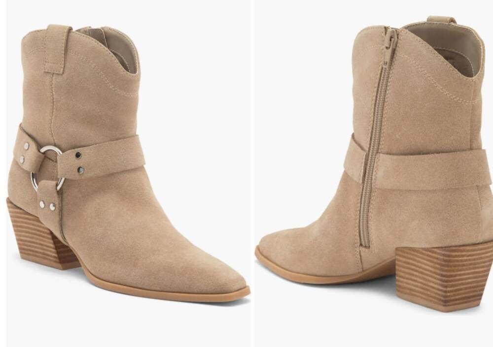 Open Edit Enzo Western Boot in Beige Taupe, Sz 9 -- NWT